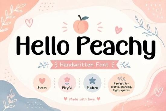 Hello Peachy Font